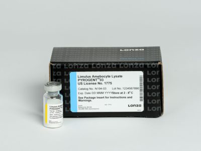 5 × 50 tests/vial Lysate, 250 tests, Sensitivity: 0.03 EU/ml